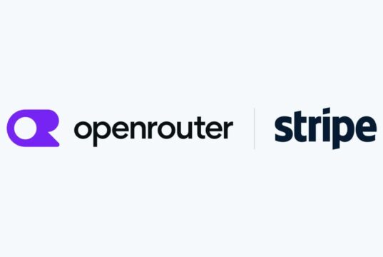 OpenRouter: Stripe compra startup por US$ 7,5 bilhões Logos da OpenRouter e da Stripe lado a lado, separados por uma linha vertical