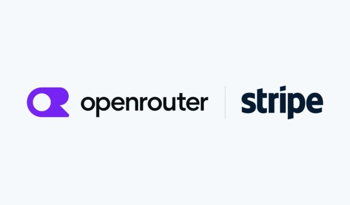 OpenRouter: Stripe compra startup por US$ 7,5 bilhões Logos da OpenRouter e da Stripe lado a lado, separados por uma linha vertical