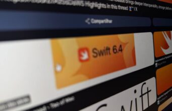 Swift 6.4 unifica builds no Windows, Linux e macOS Card sobre o lançamento do Swift 6.4 em uma publicação na internet